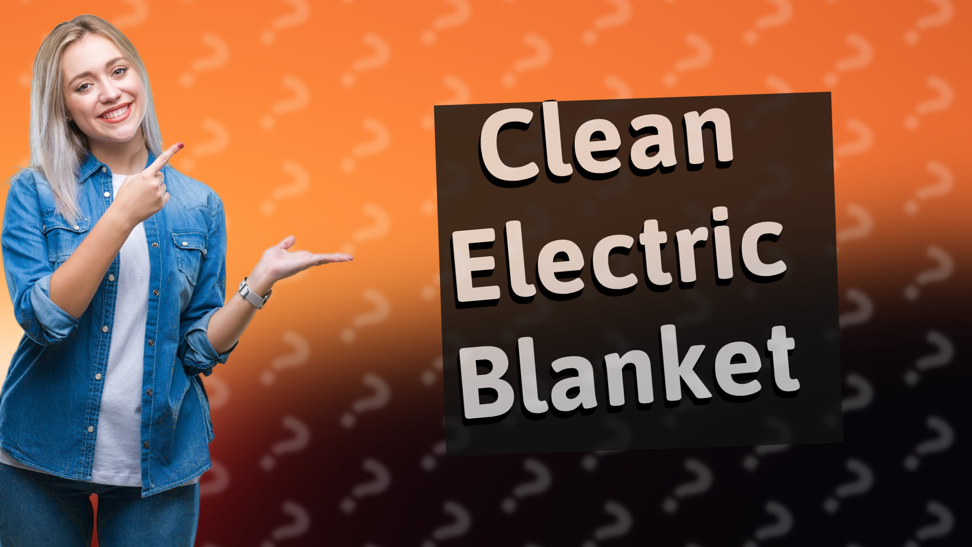 Clean Electric Blanket