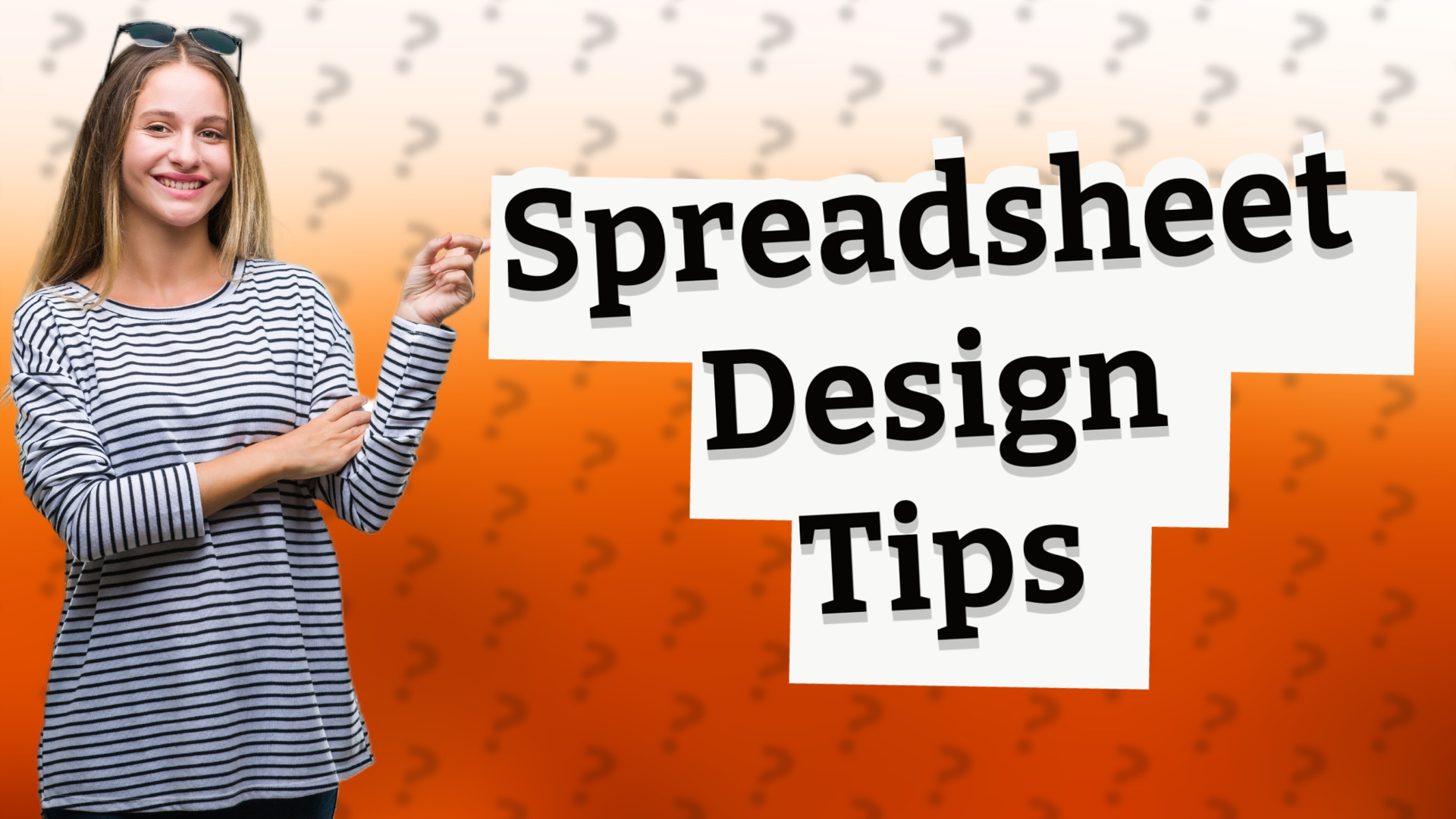 Spreadsheet Design Tips