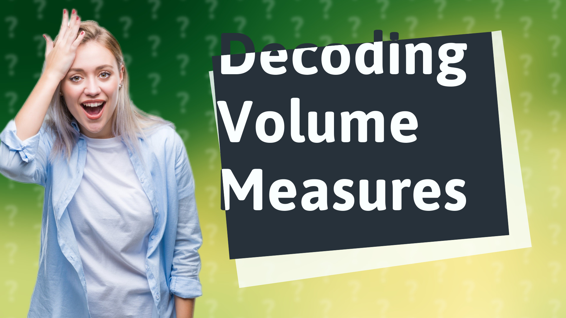 Decoding Volume Measures