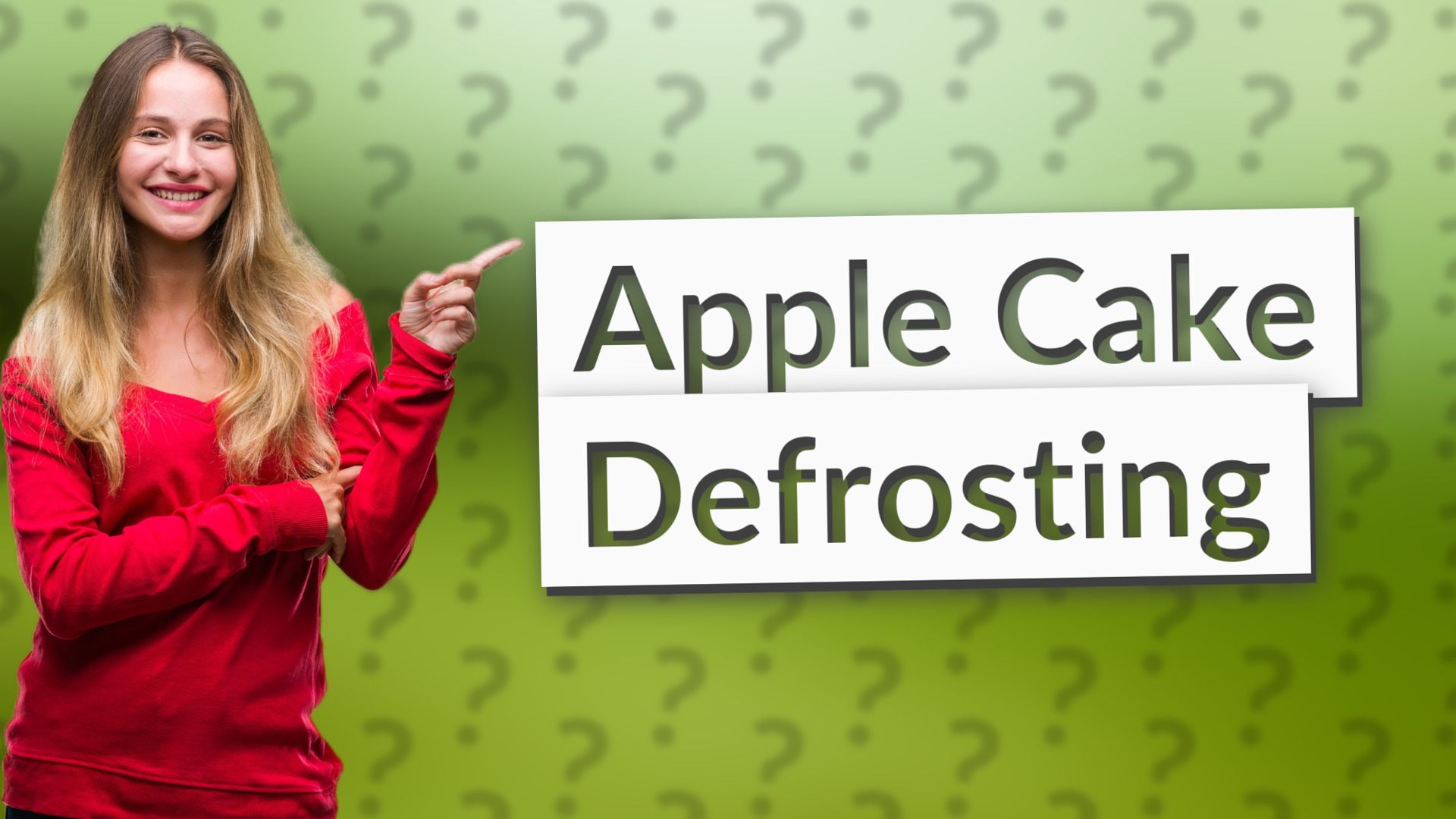 Apple Cake Defrosting