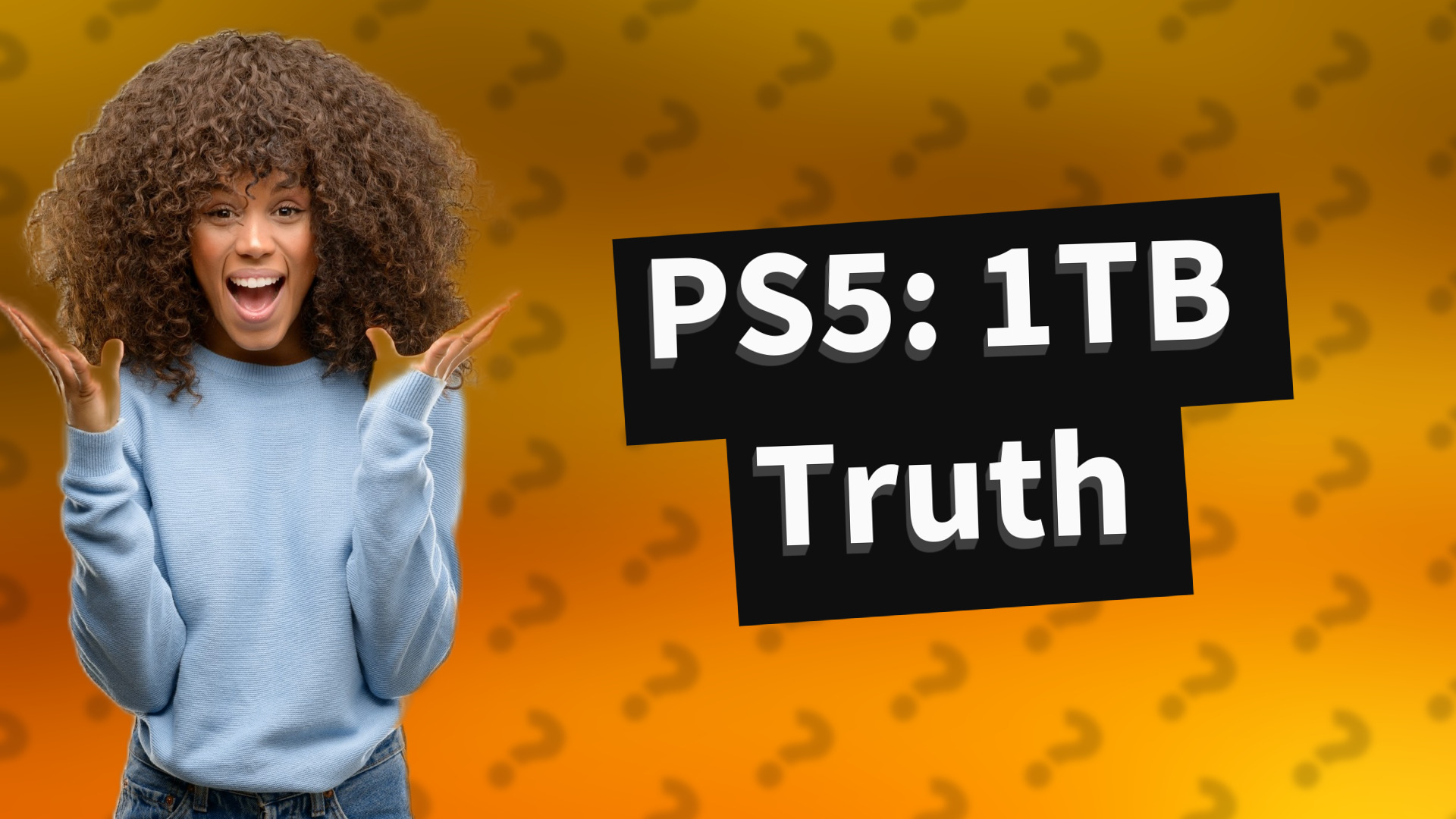 PS5: 1TB Truth