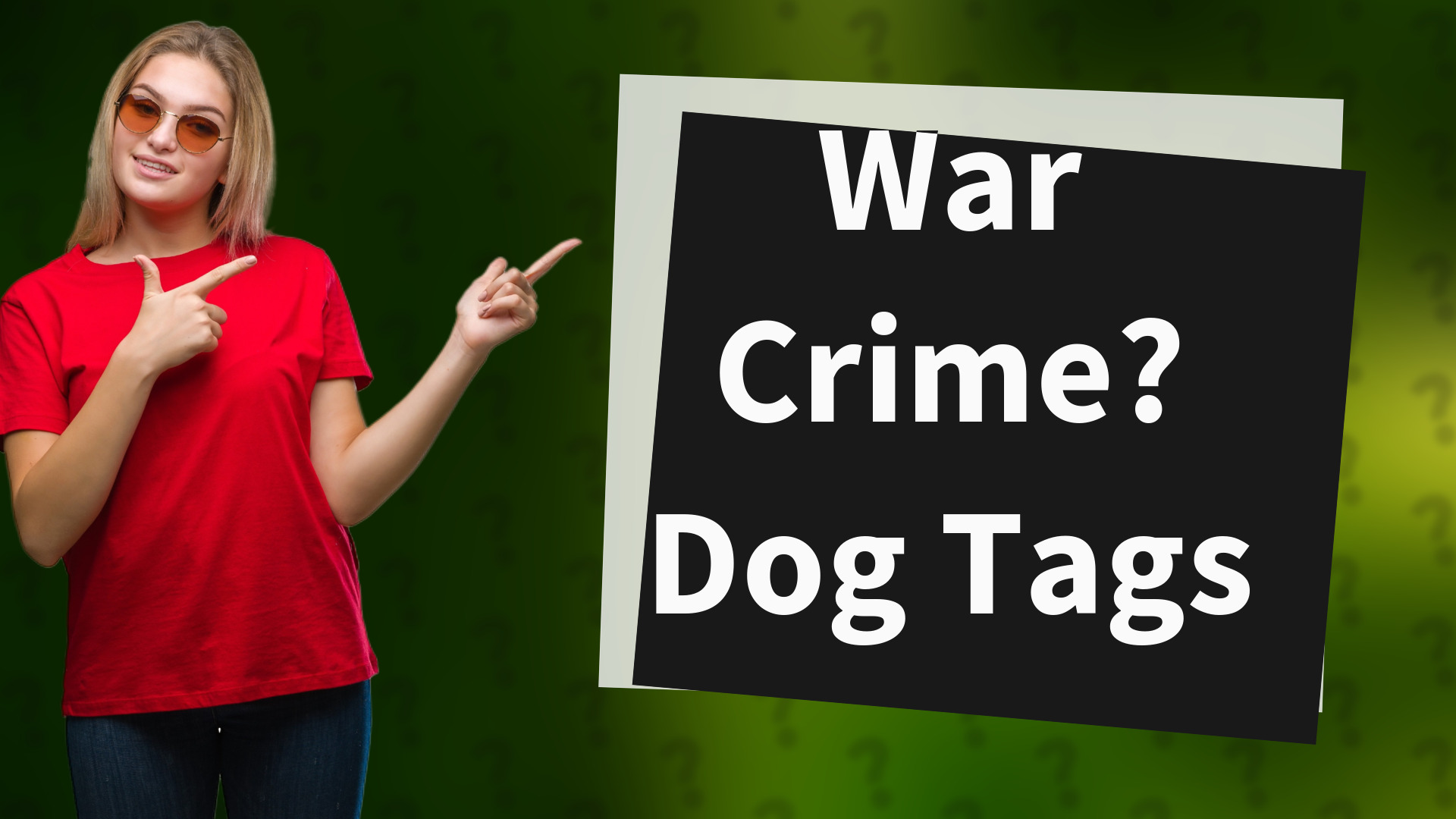 War Crime? Dog Tags
