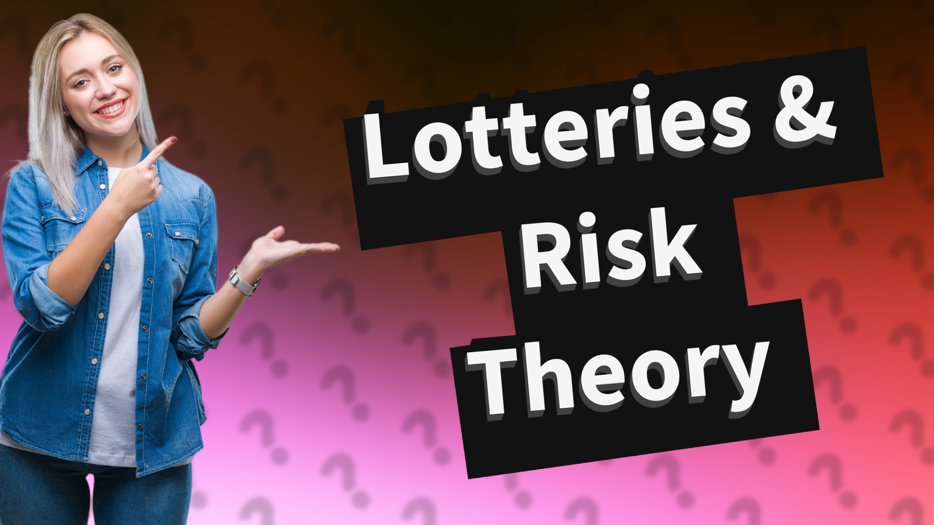 Lotteries & Risk Theory