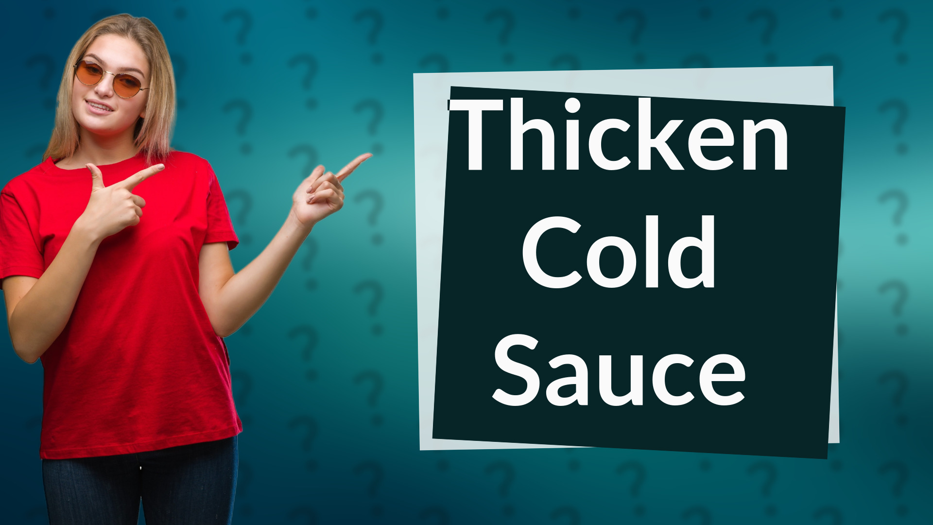 Thicken Cold Sauce