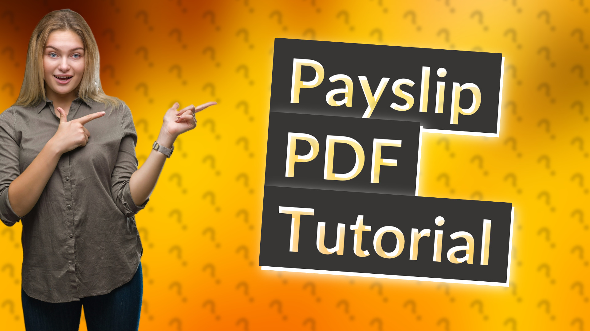 Payslip PDF Tutorial