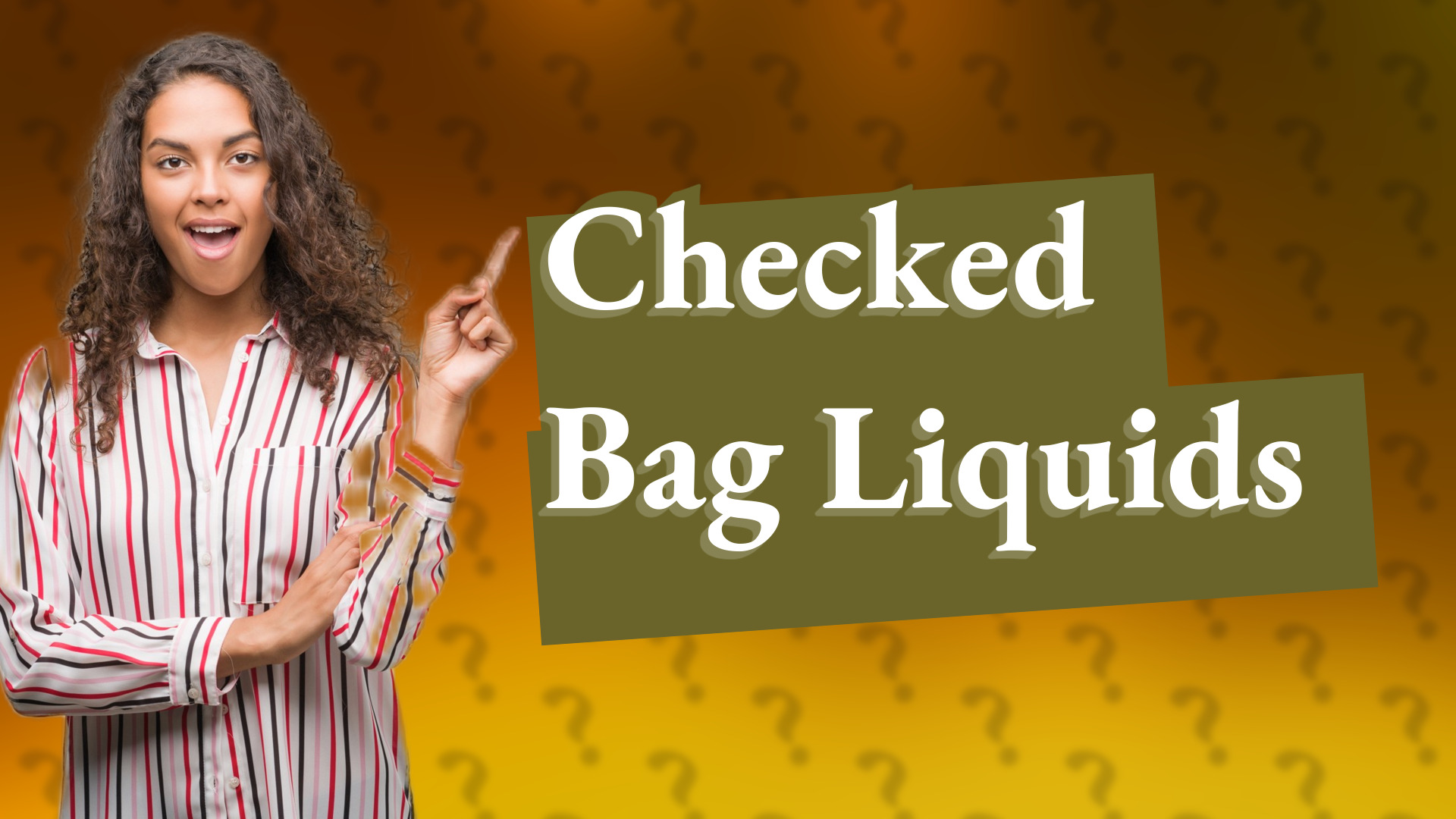 Checked Bag Liquids