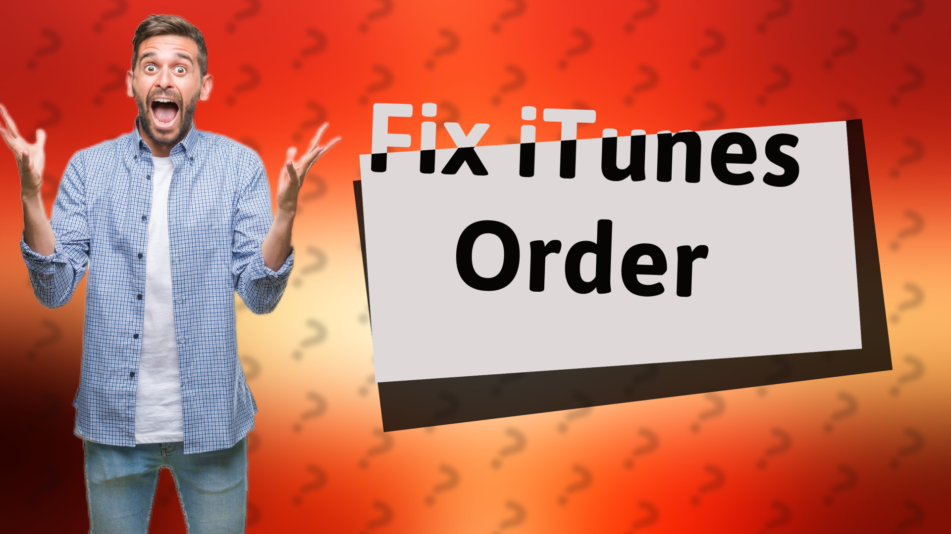 Fix iTunes Order