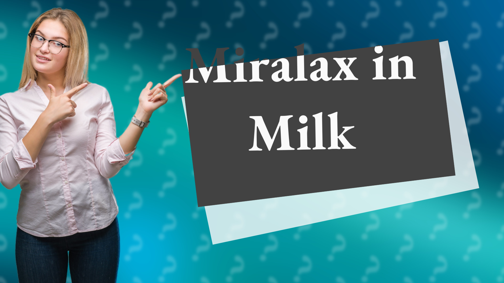 Miralax in Milk