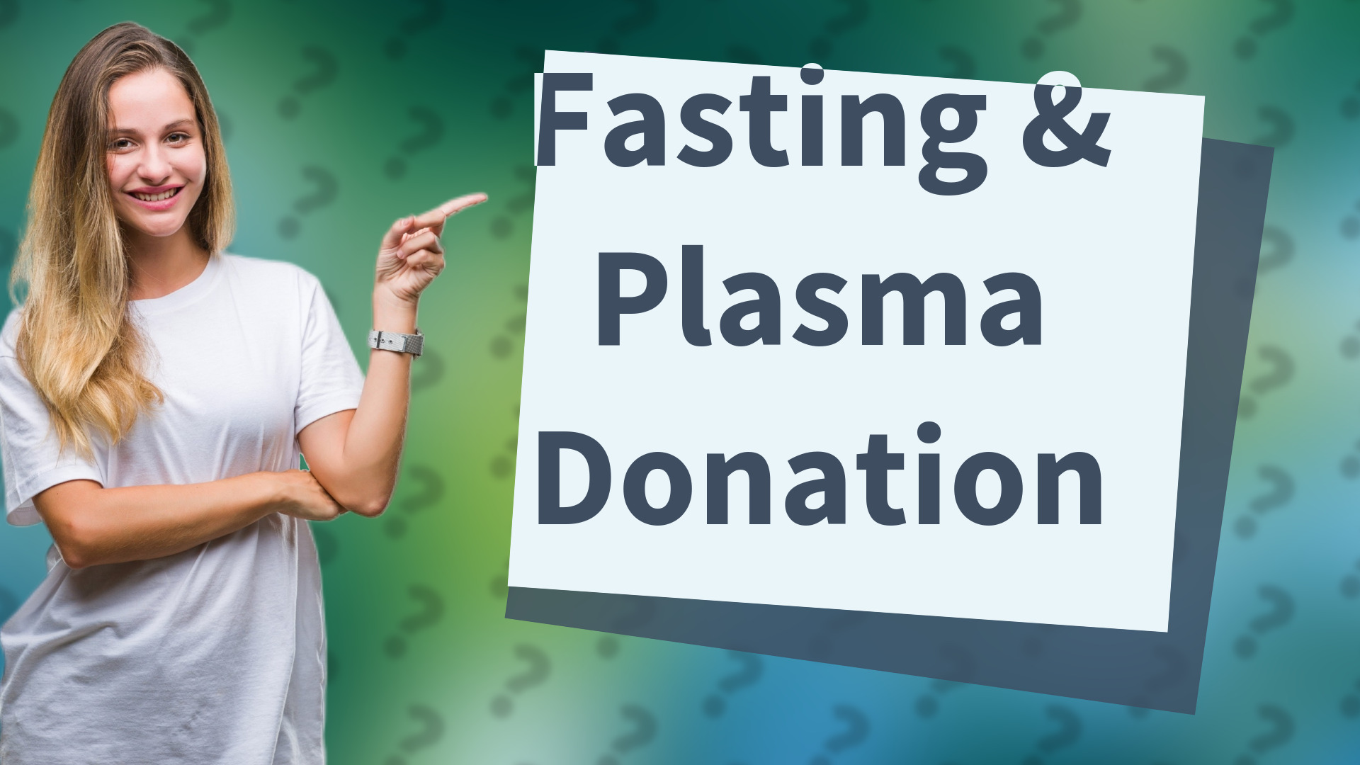 Fasting & Plasma Donation