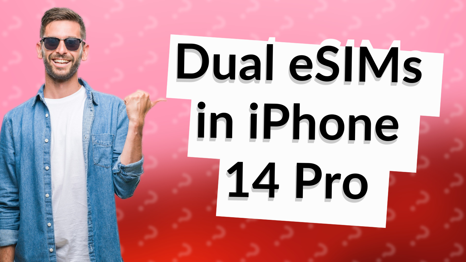 Dual eSIMs in iPhone 14 Pro