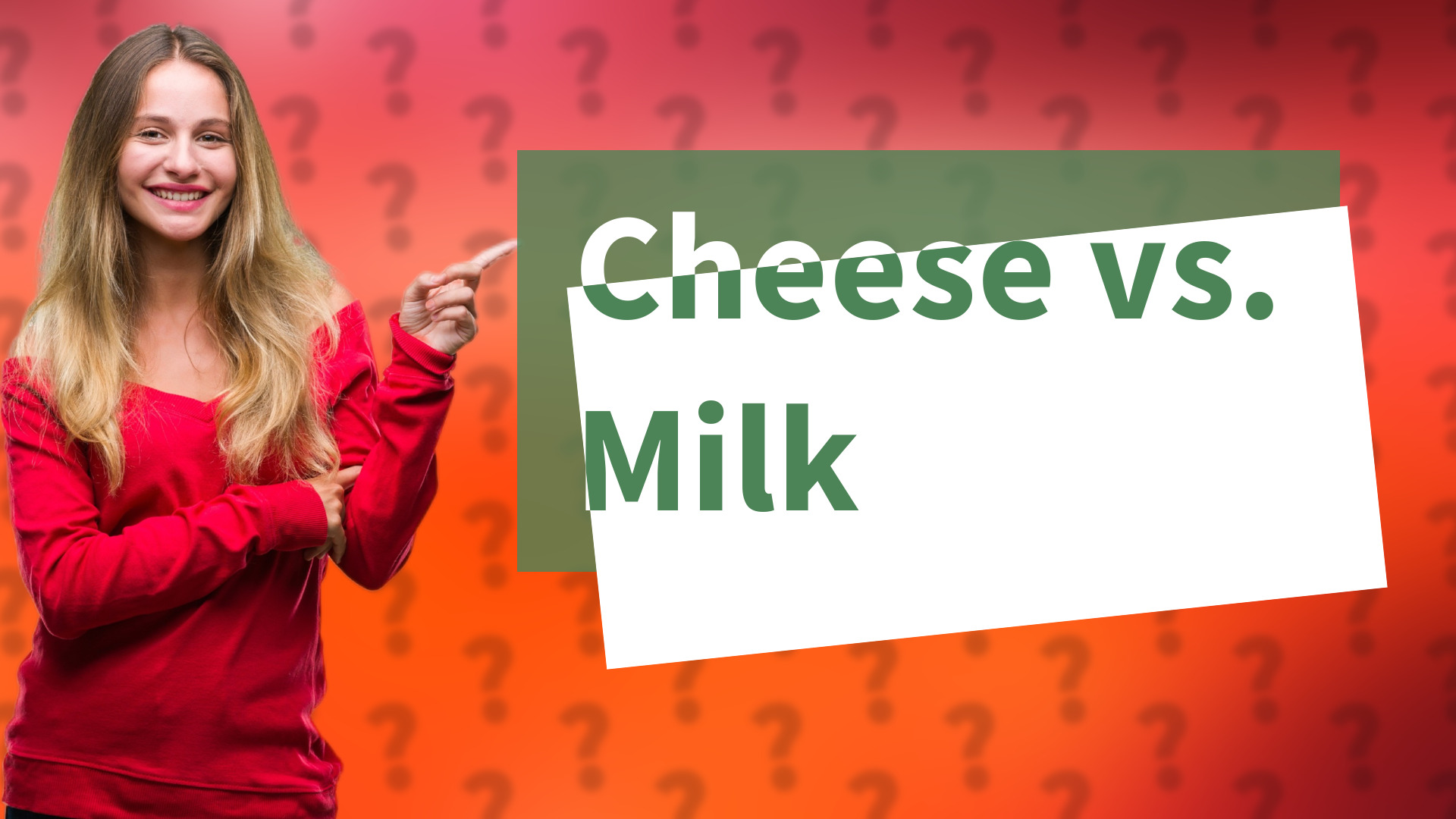 Cheese vs. Milk