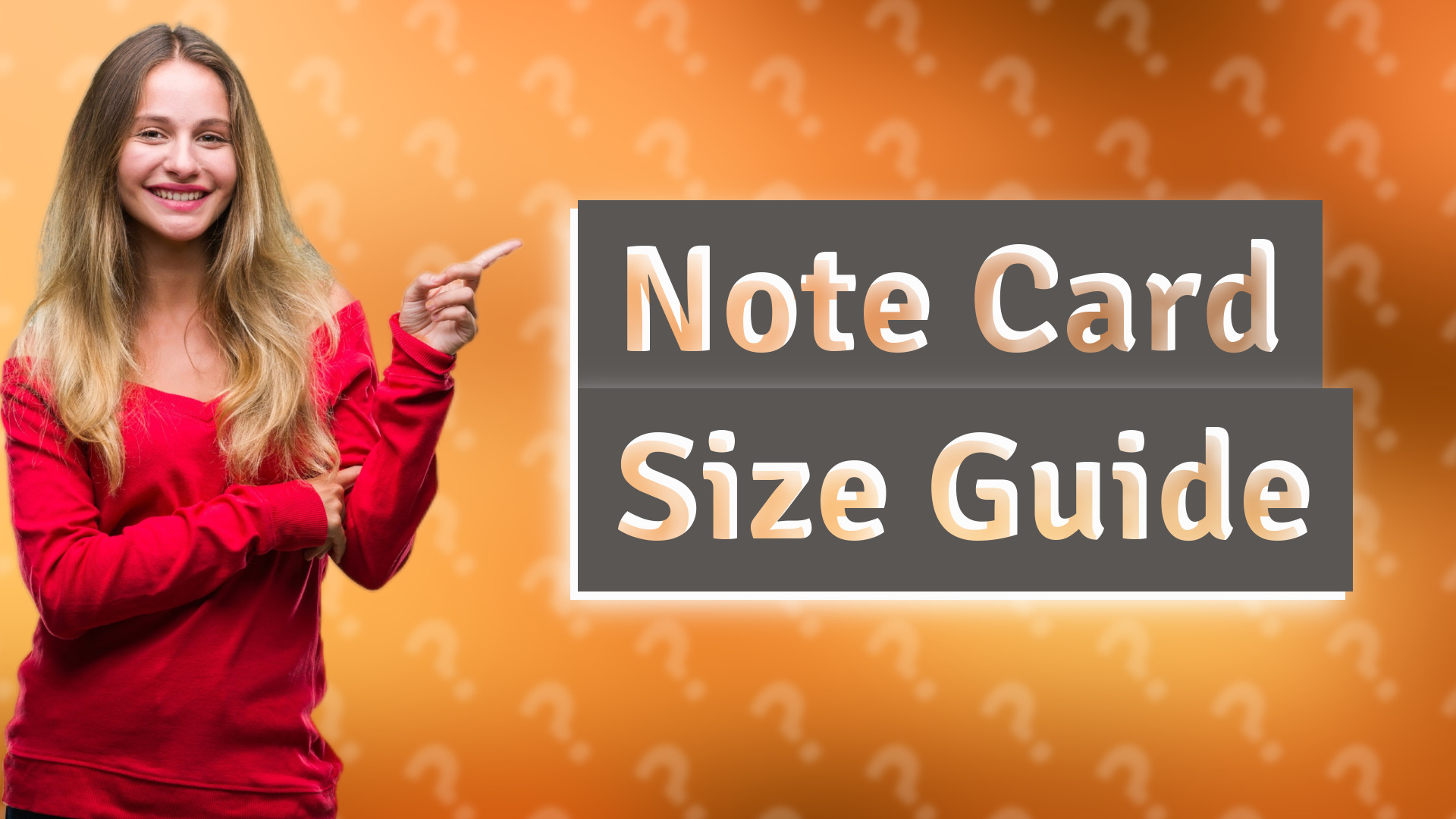 Note Card Size Guide