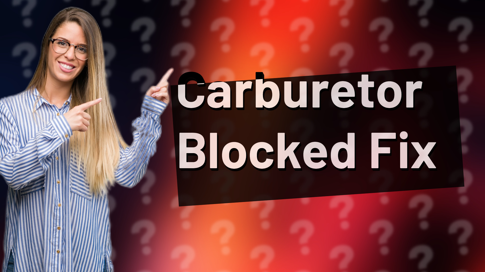 Carburetor Blocked Fix