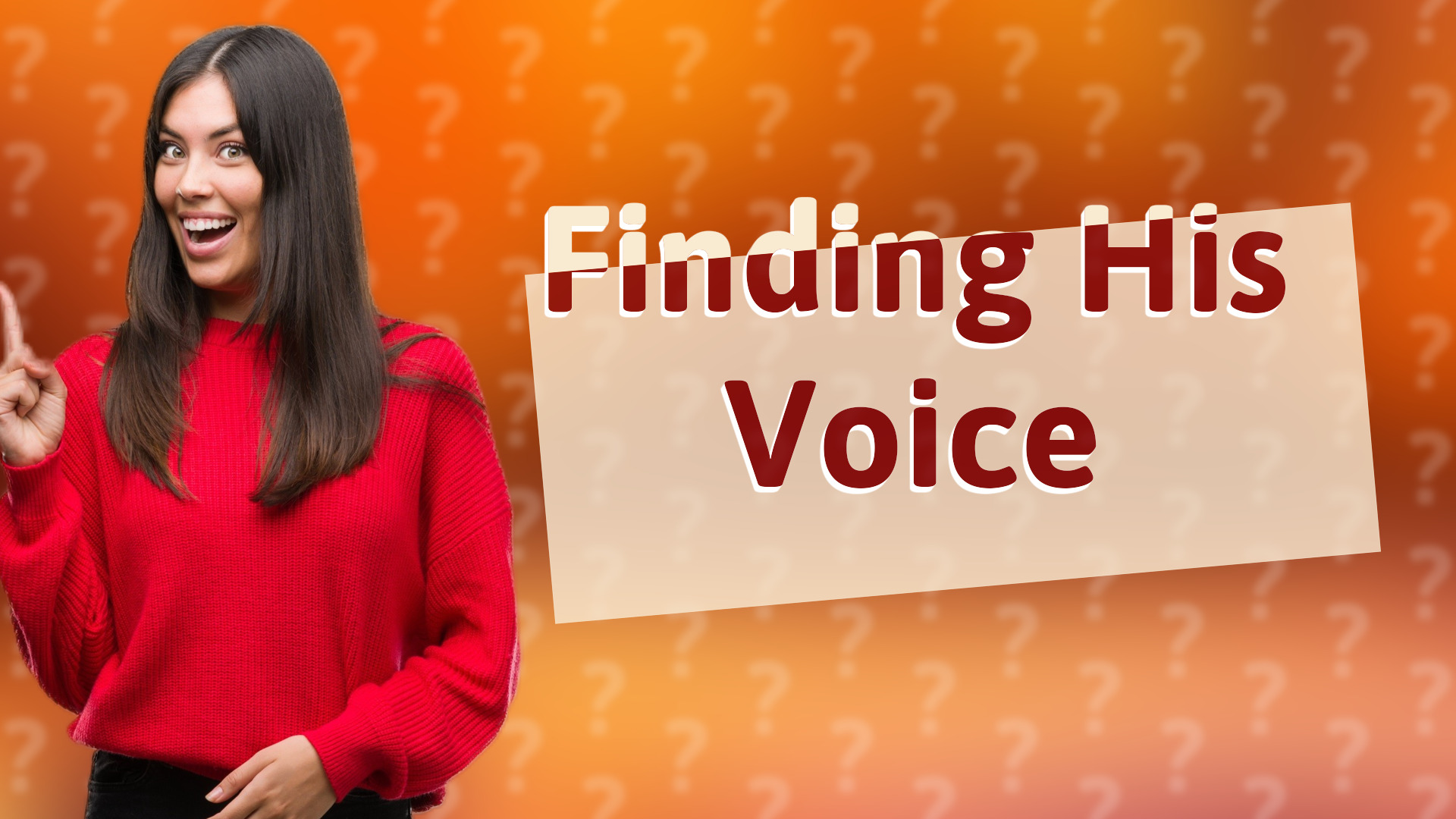 Finding His Voice
