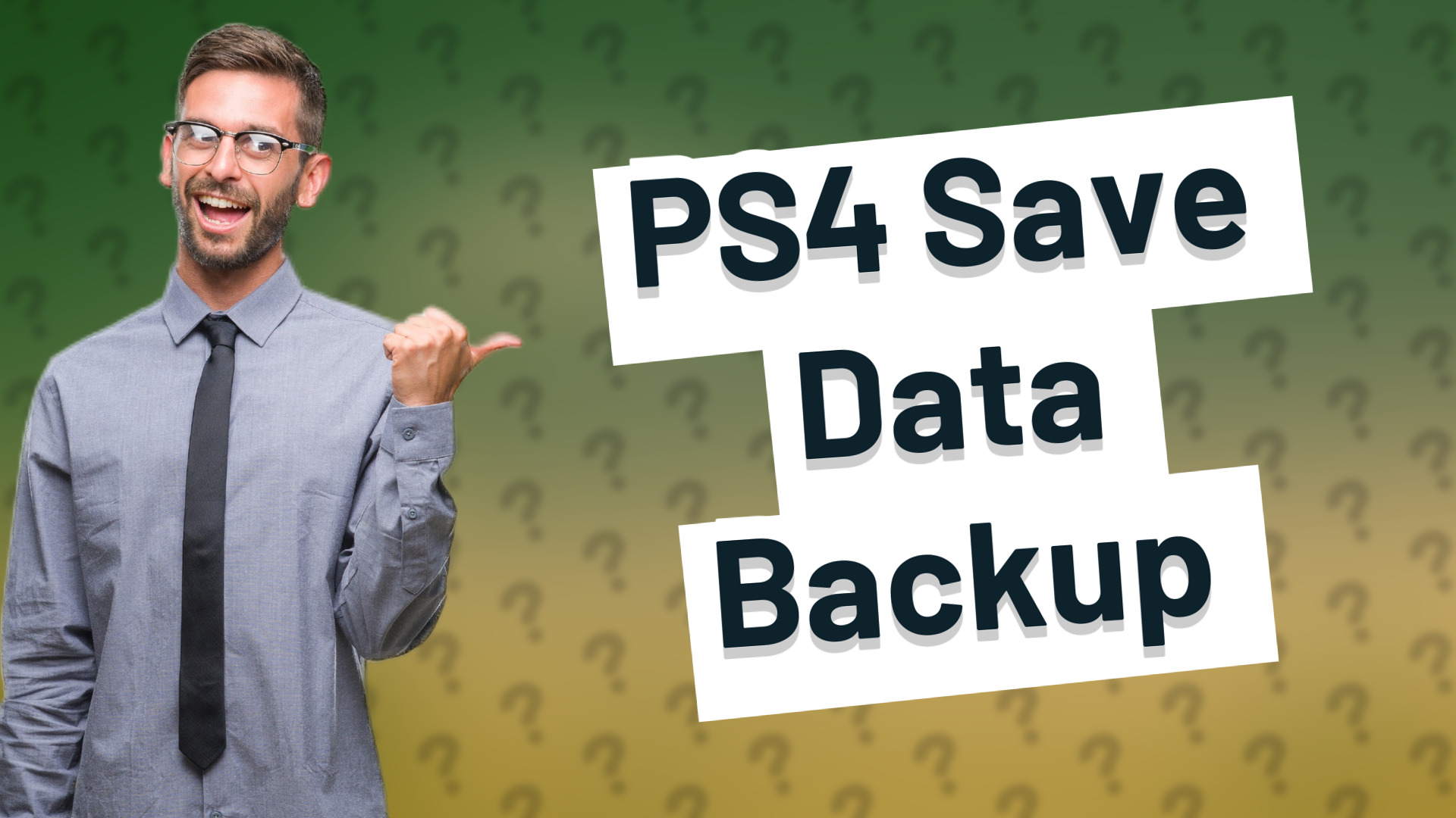 PS4 Save Data Backup