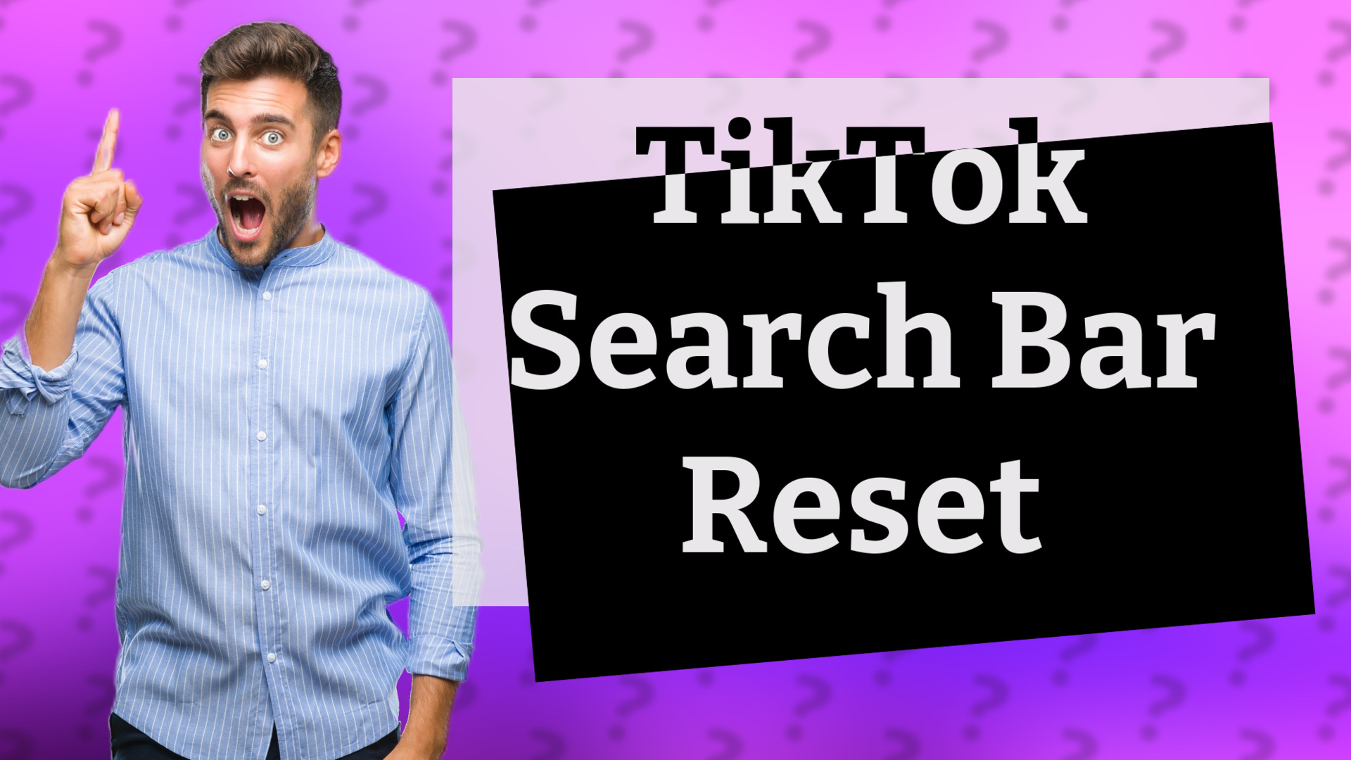 TikTok Search Bar Reset