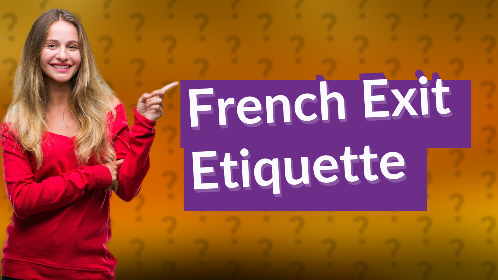 French Exit Etiquette
