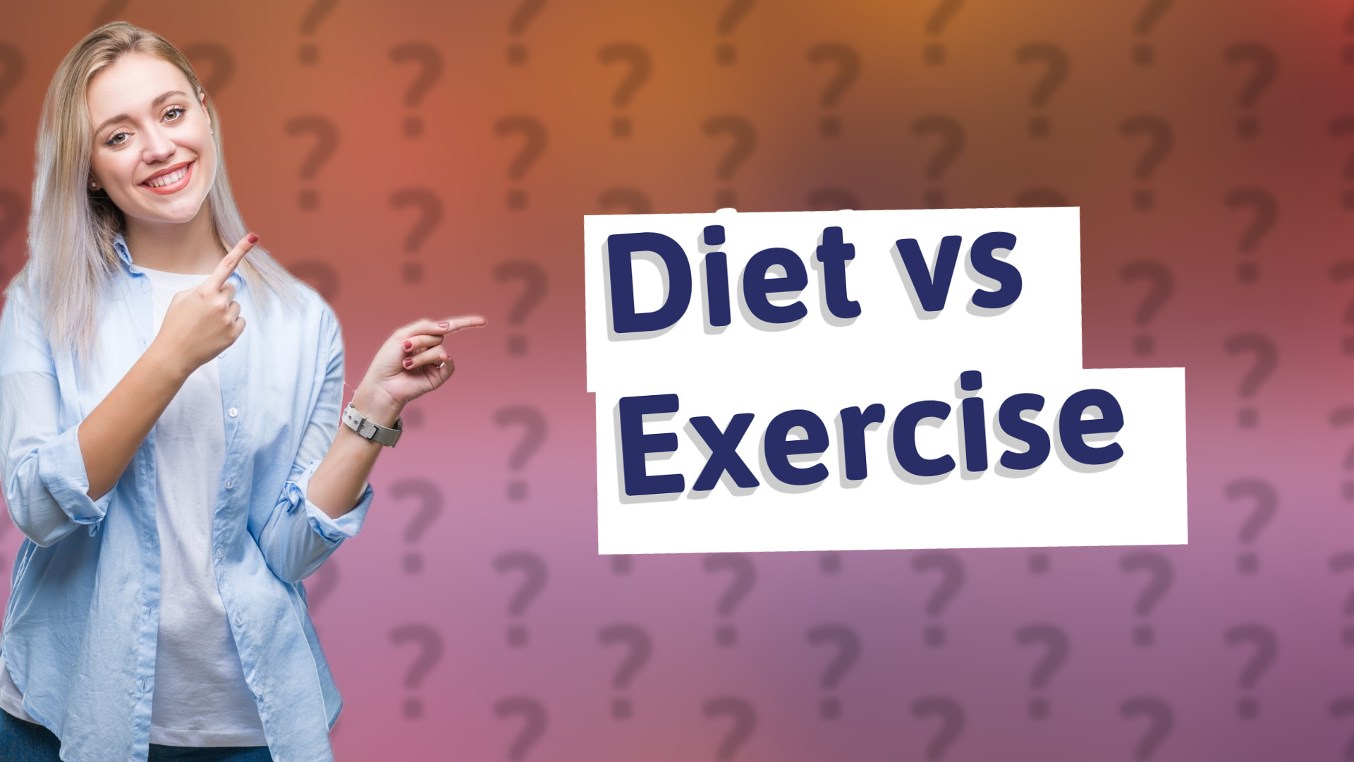 Diet vs Exercise