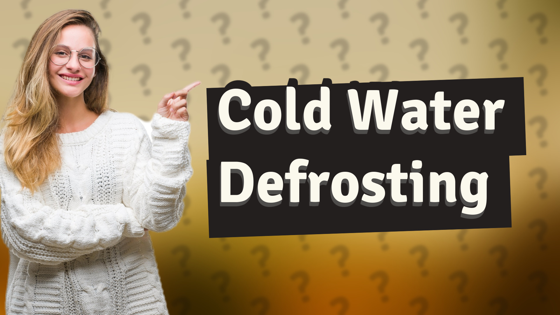 Cold Water Defrosting