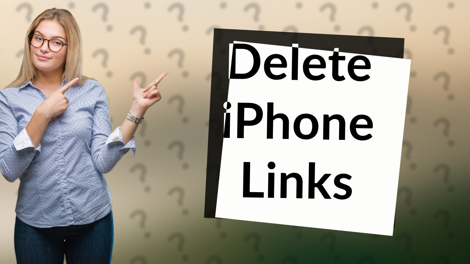 Delete iPhone Links