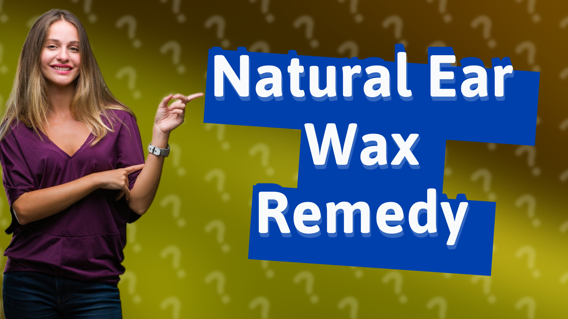 Natural Ear Wax Remedy