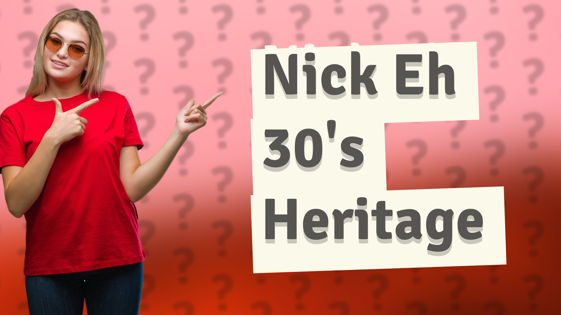 Nick Eh 30's Heritage