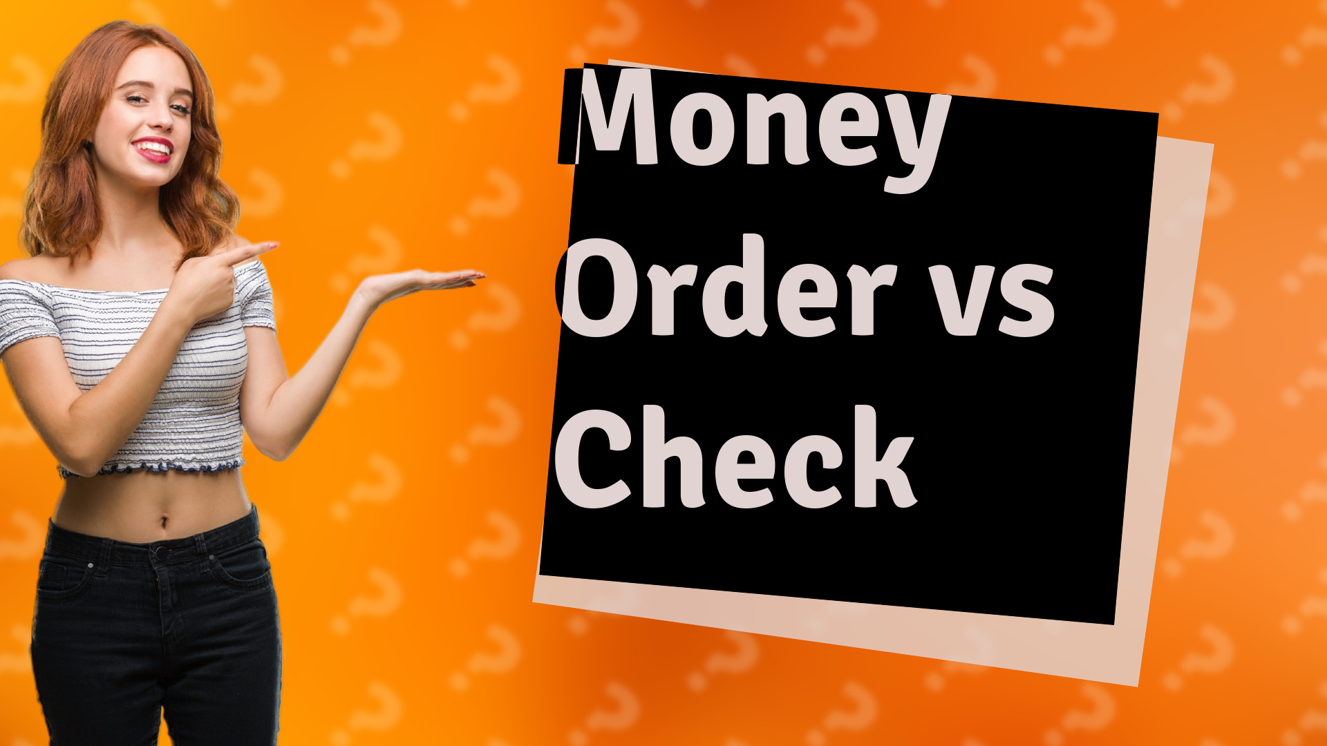 Money Order vs Check