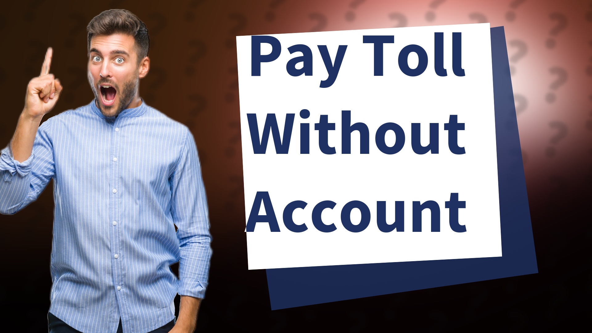 Pay Toll Without Account