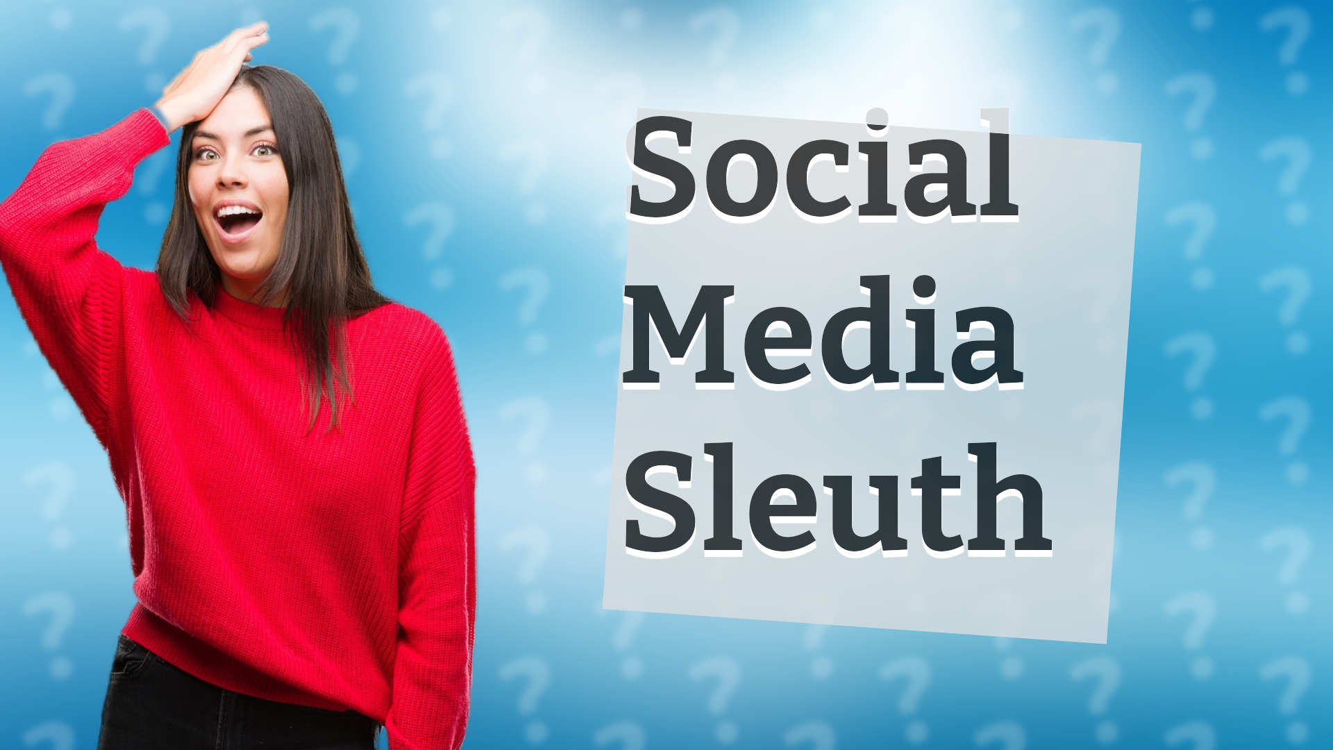 Social Media Sleuth