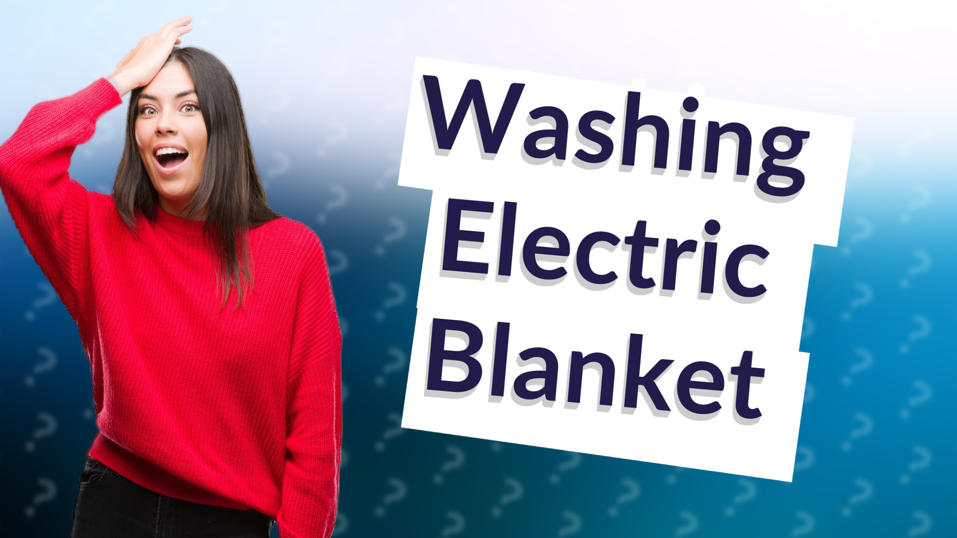 Washing Electric Blanket