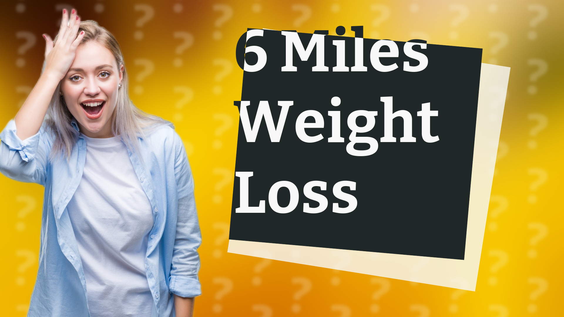 6 Miles Weight Loss