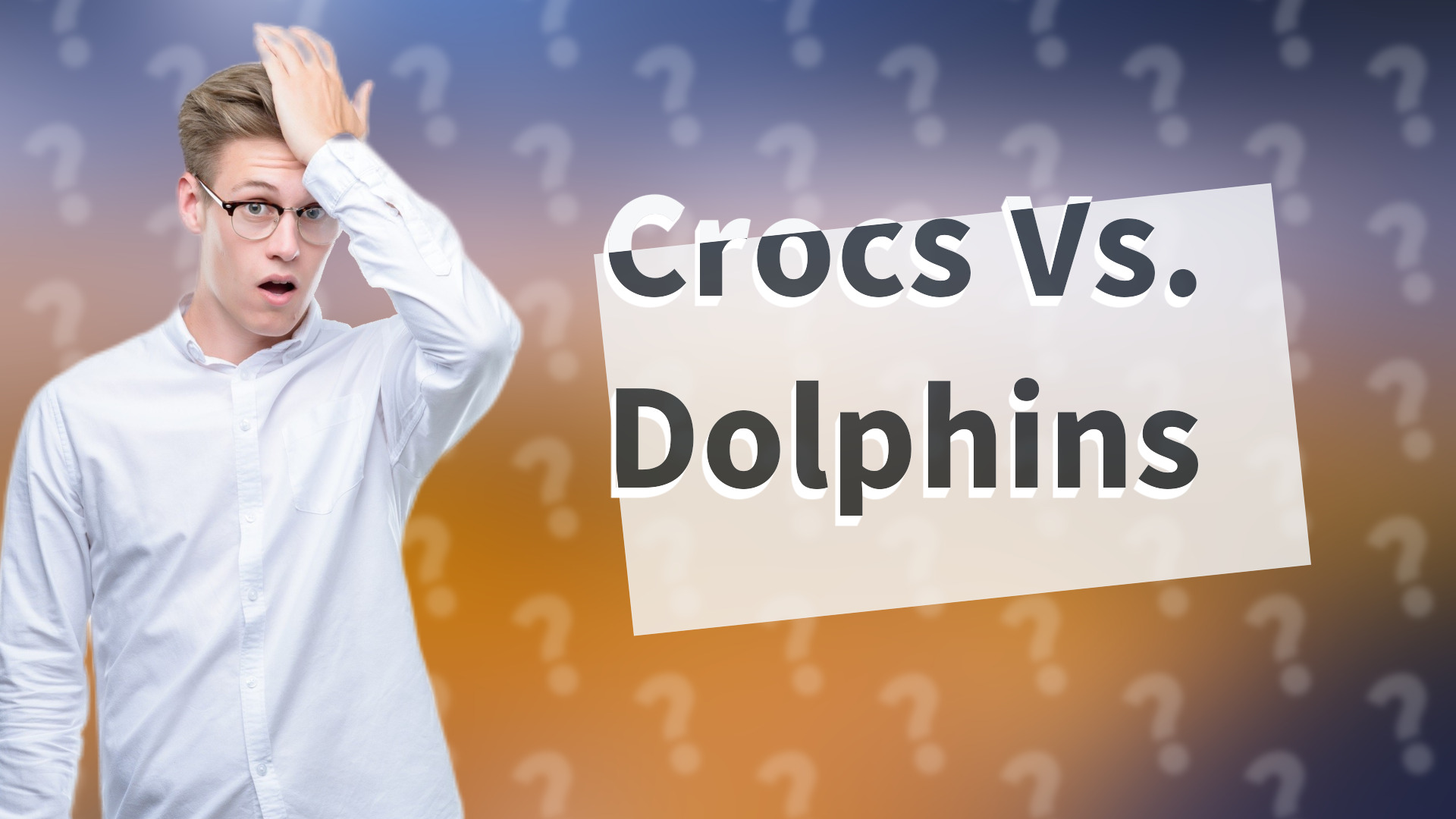 Crocs Vs. Dolphins