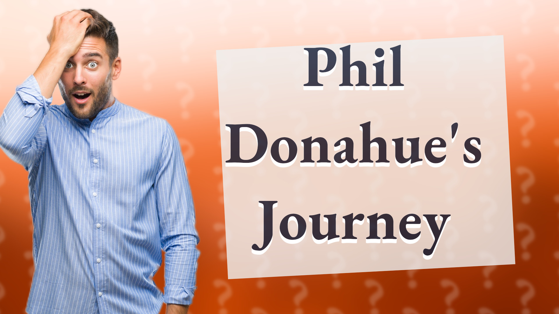 Phil Donahue's Journey