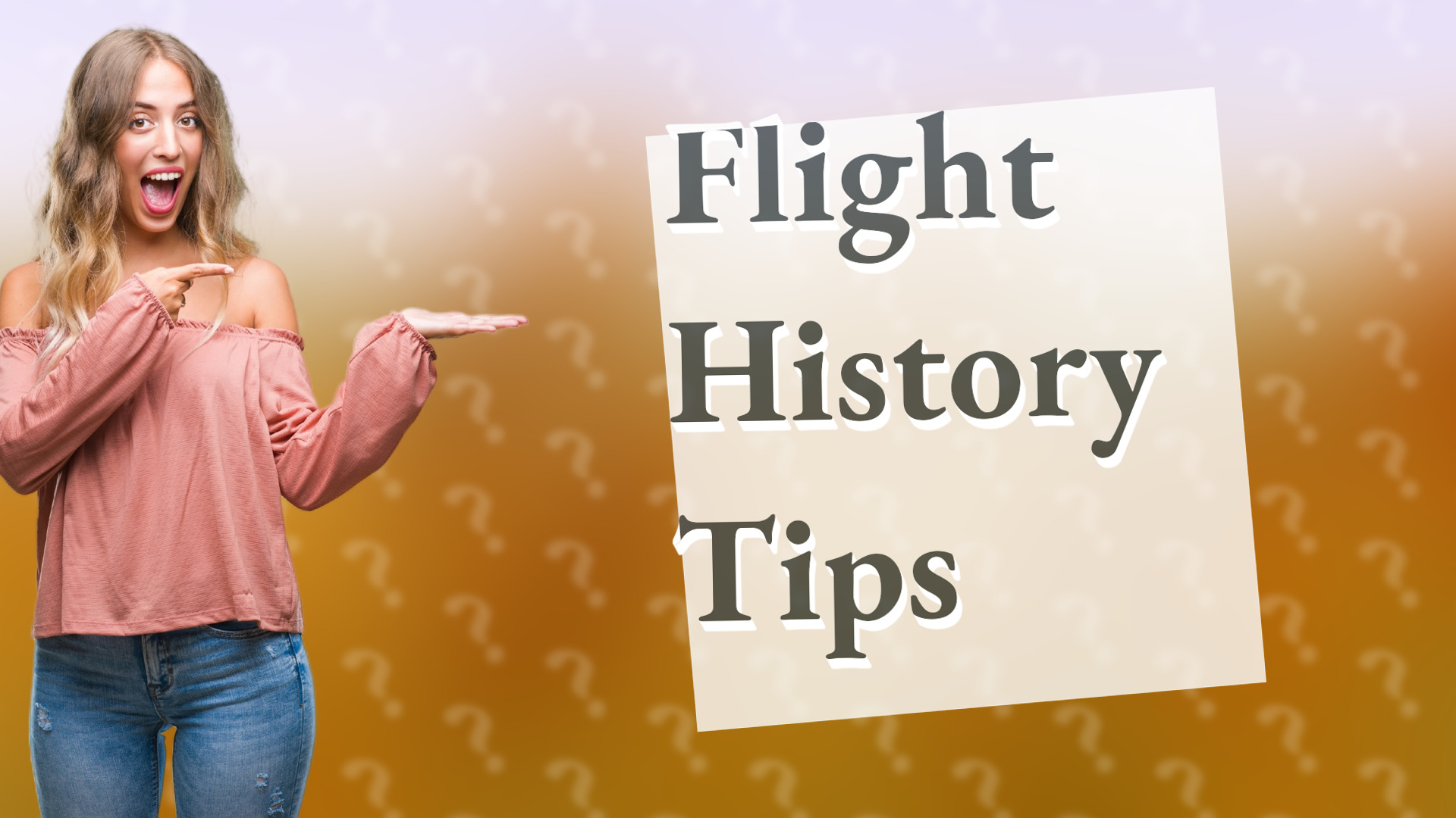 Flight History Tips