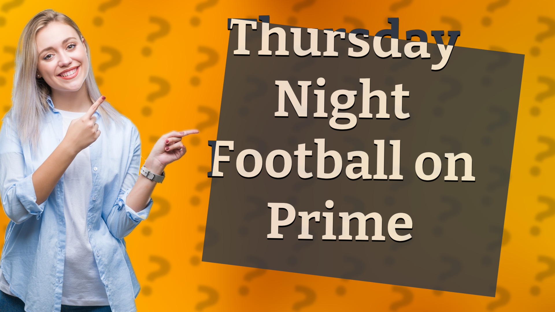 Thursday Night Football on Prime
