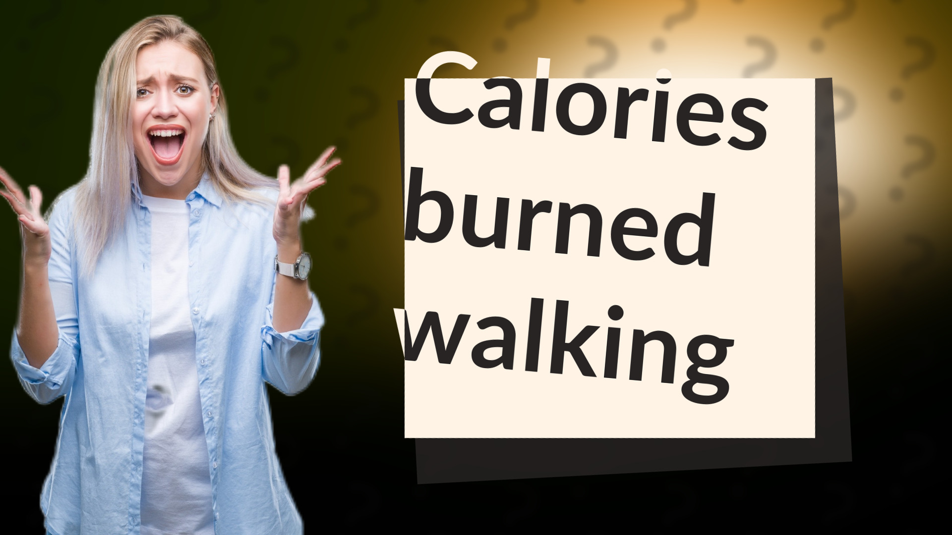 Calories burned walking