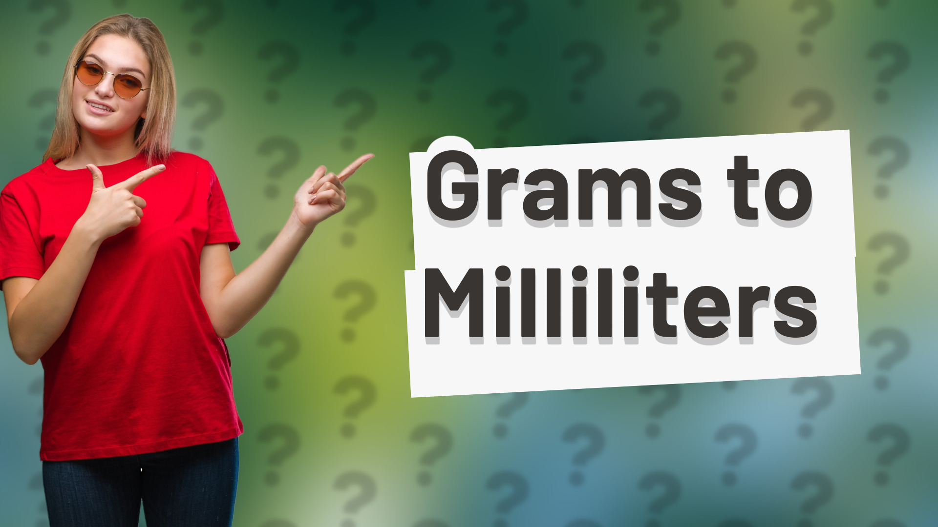 Grams to Milliliters