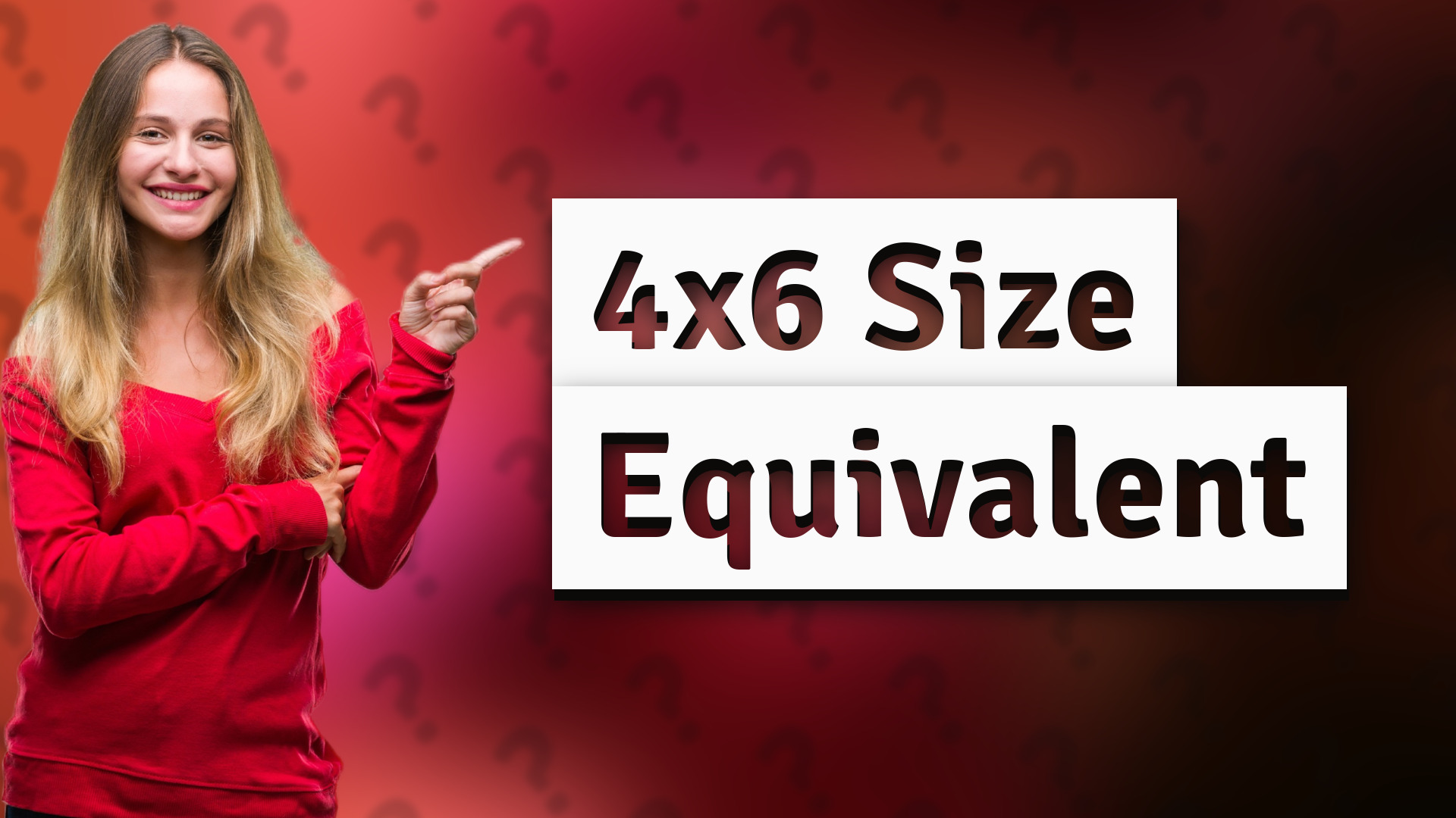 4x6 Size Equivalent