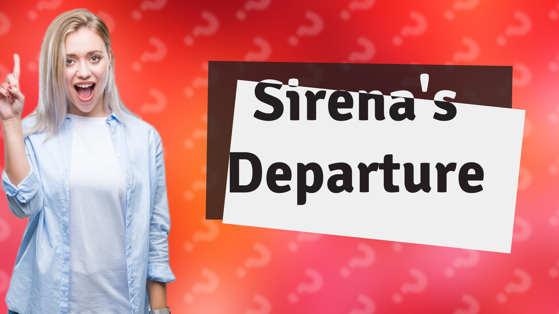 Sirena's Departure