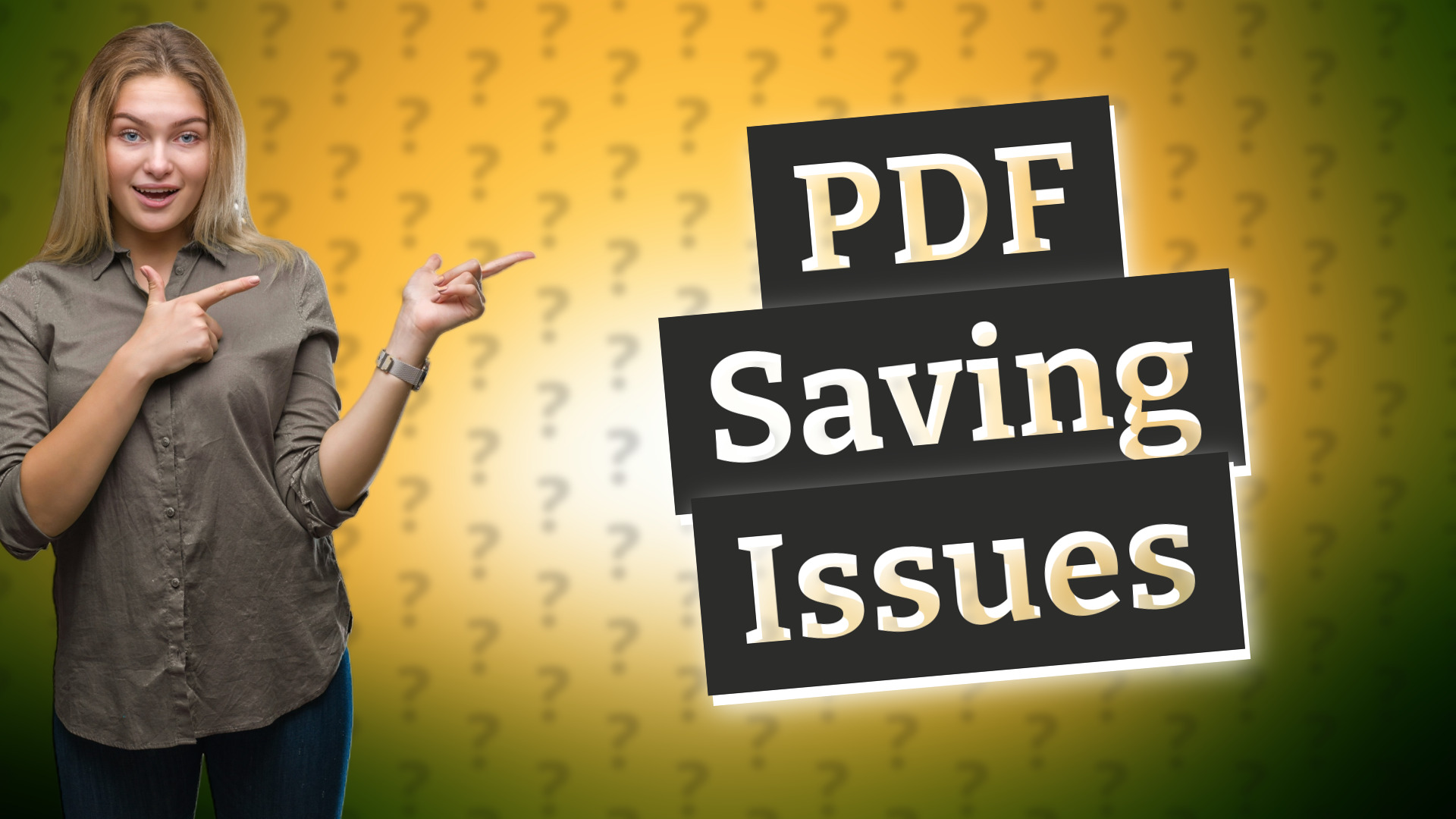 PDF Saving Issues