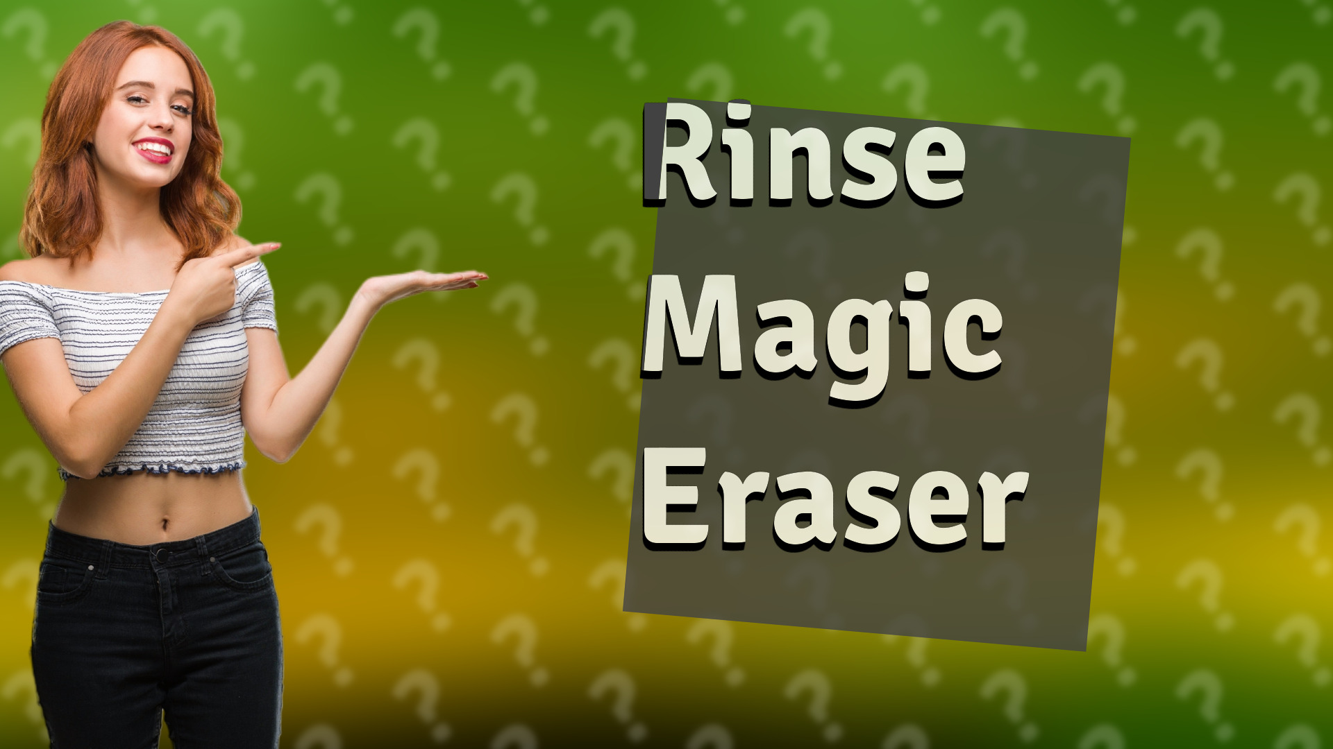 Rinse Magic Eraser