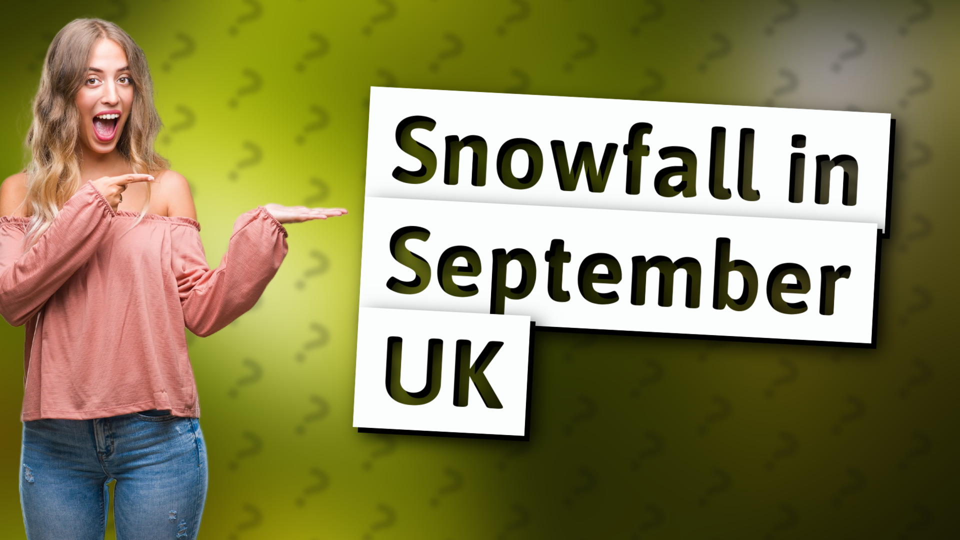 Snowfall in September UK