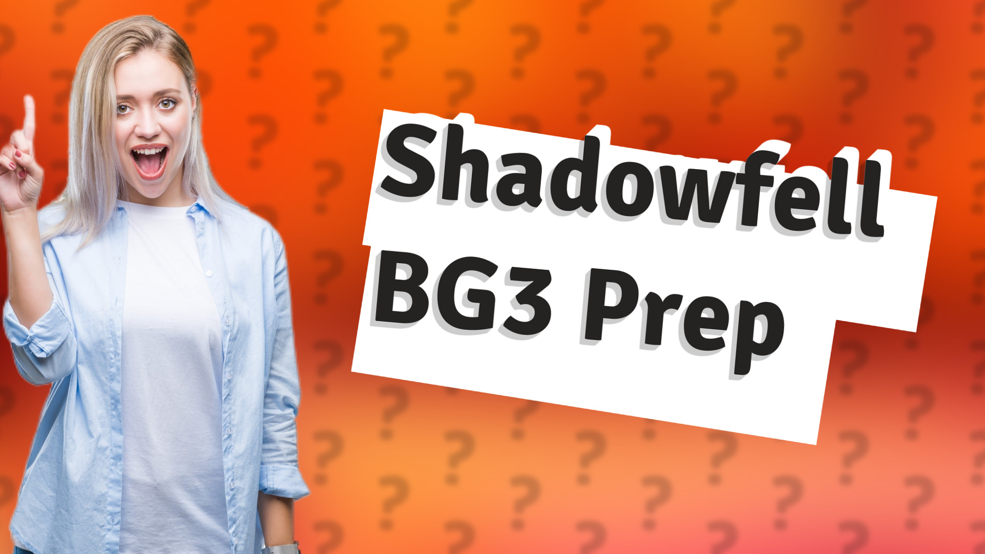 Shadowfell BG3 Prep