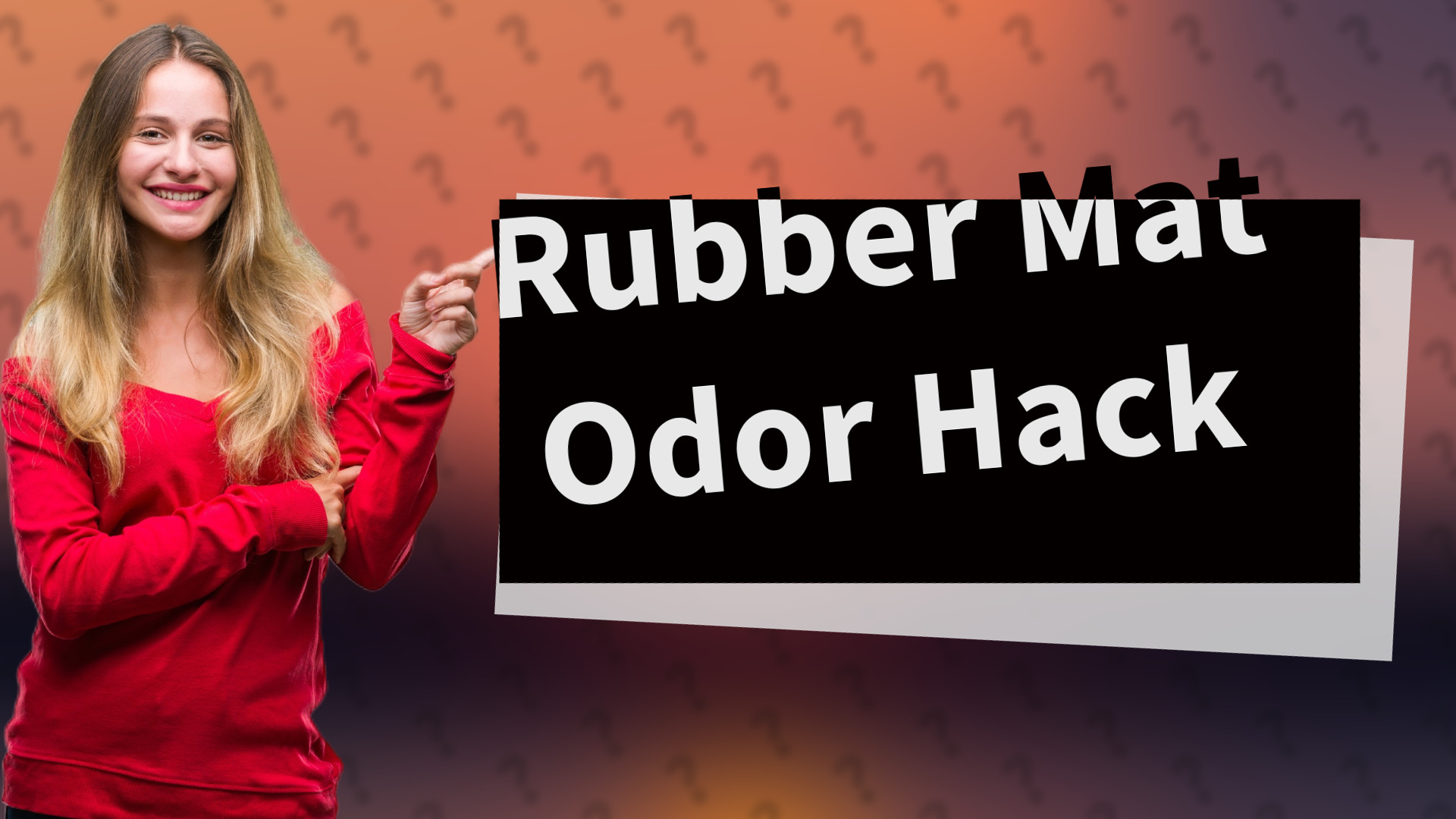 Rubber Mat Odor Hack