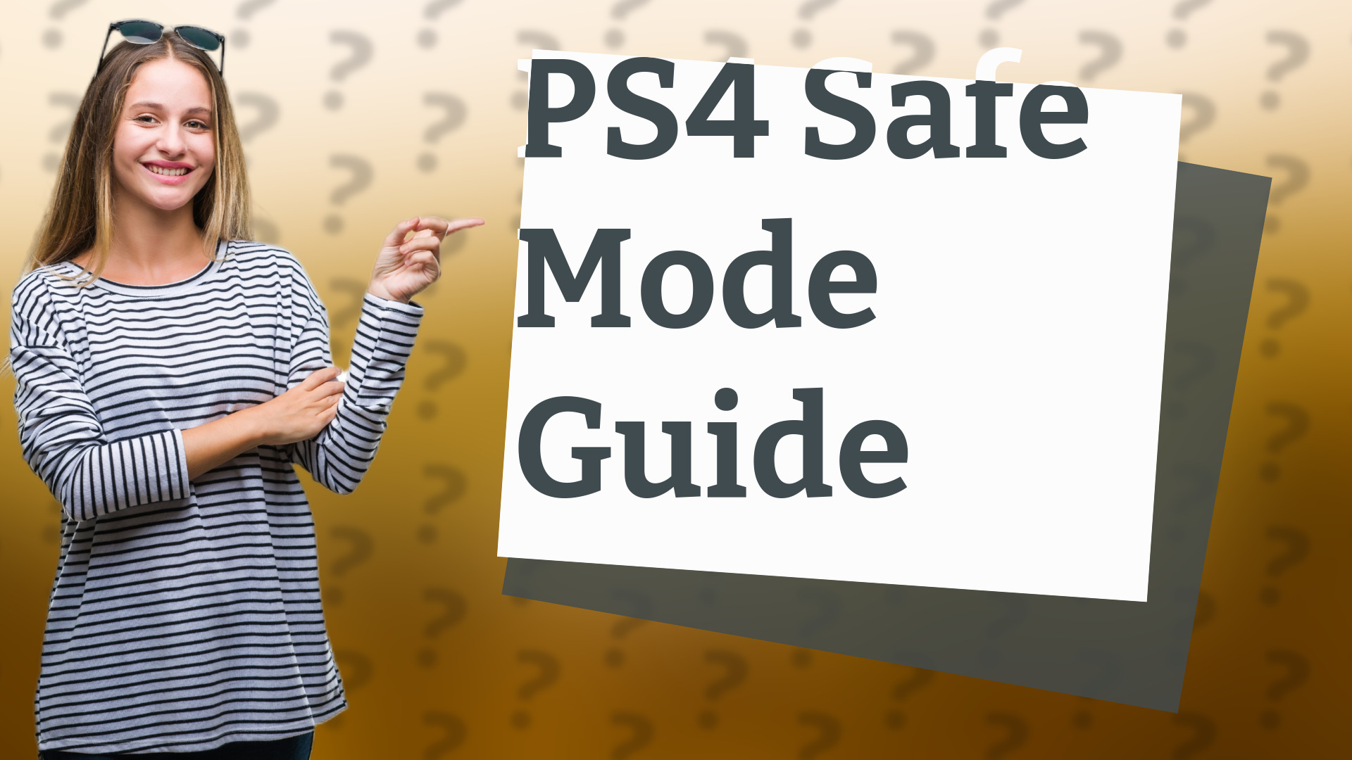 PS4 Safe Mode Guide