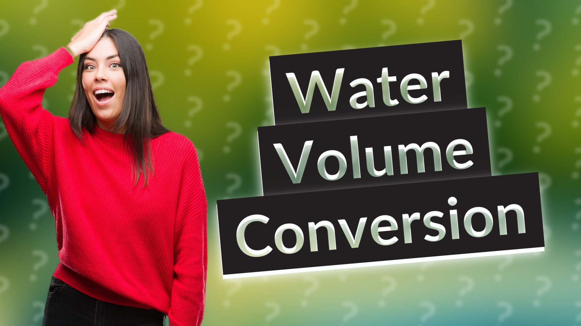 Water Volume Conversion