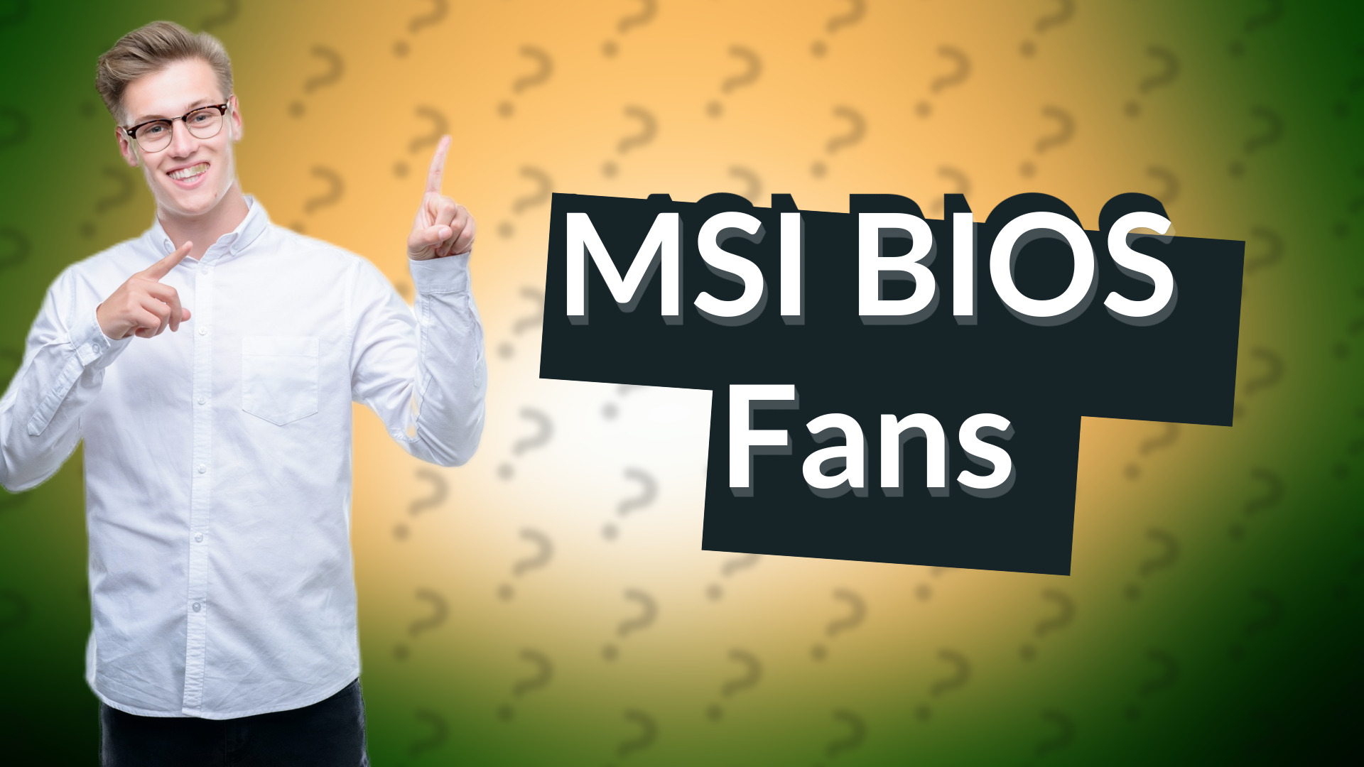 MSI BIOS Fans