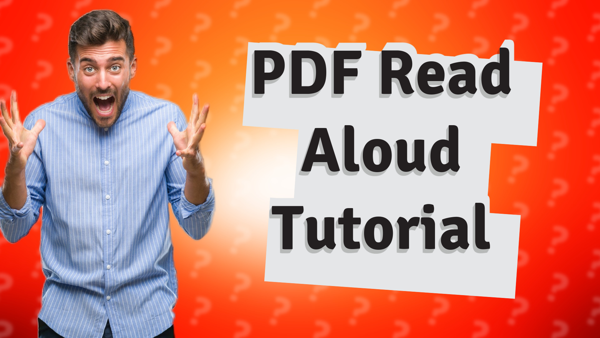 PDF Read Aloud Tutorial