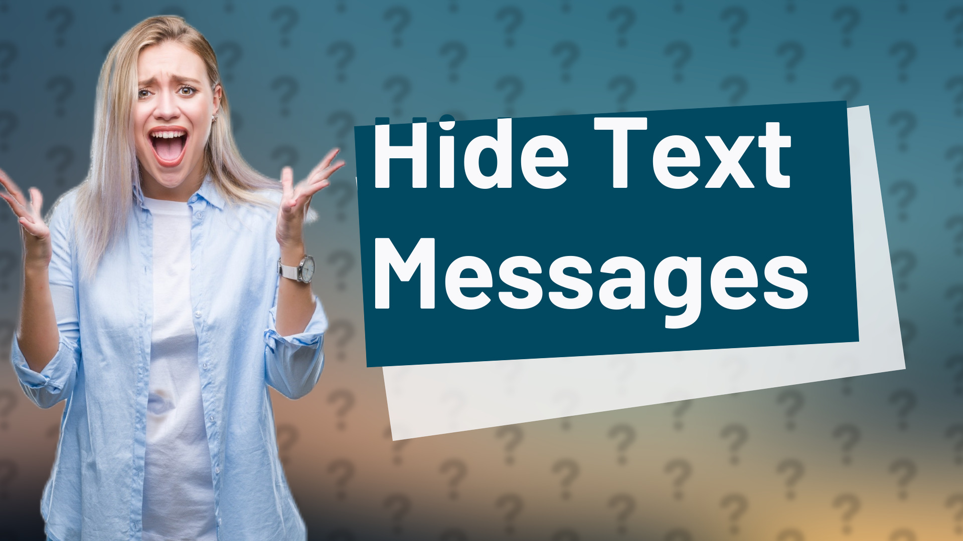 Hide Text Messages