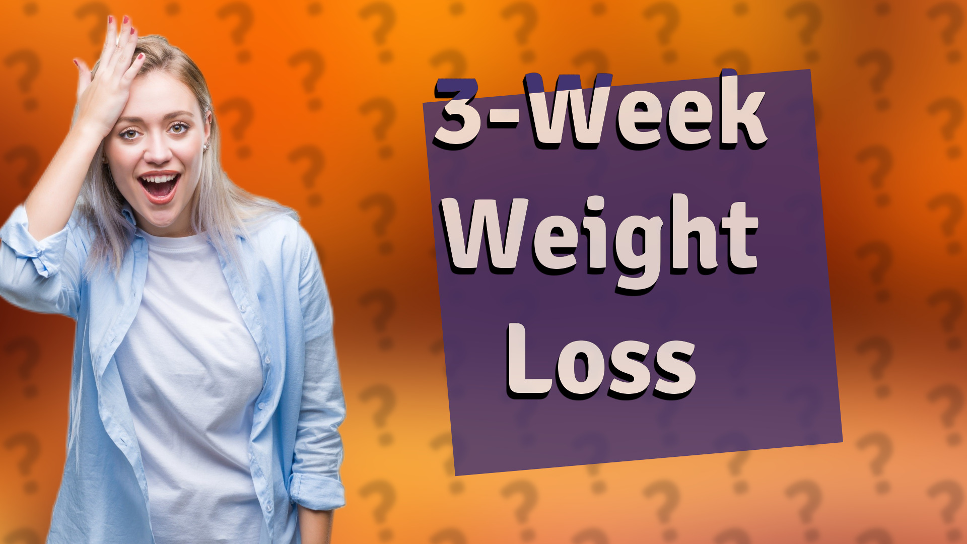 3-Week Weight Loss